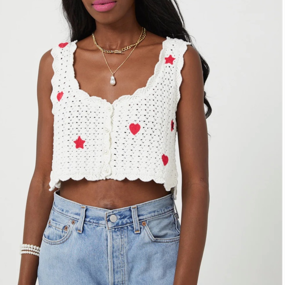 Keko Studio Keko Loves Crochet Heart &‎ Star Vest